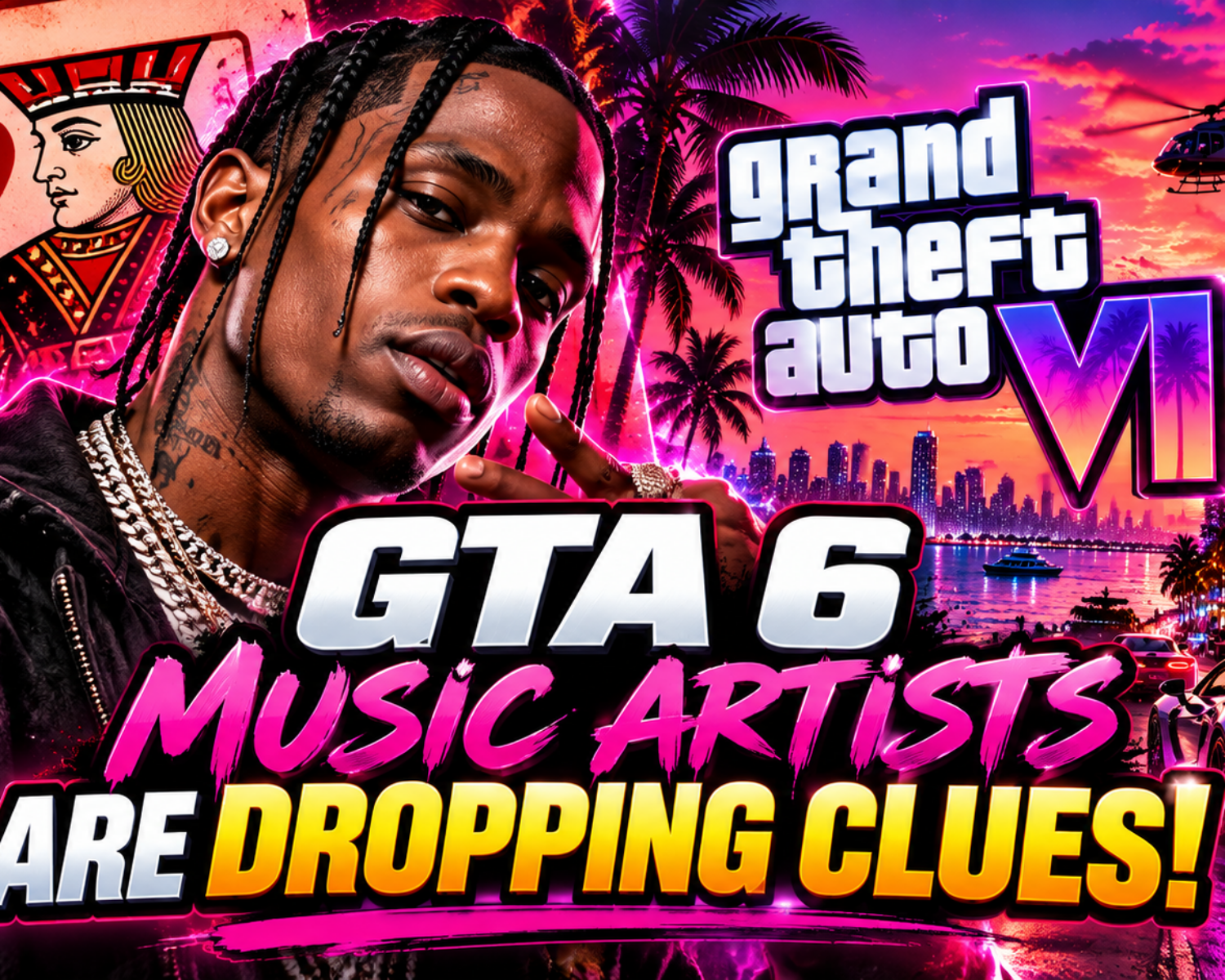 Travis Scott featured in connection with the GTA VI music campaign