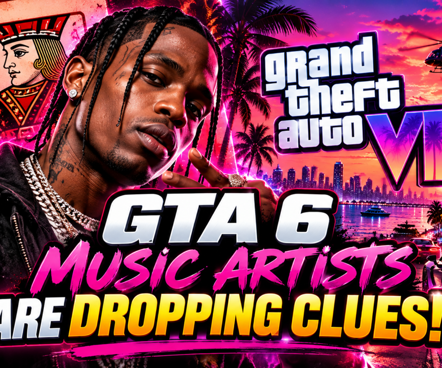 Travis Scott featured in connection with the GTA VI music campaign